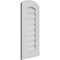 Ekena Millwork Arch Top Surface Mount PVC Gable Vent: Non-Functional, w/ 3-1/2"W x 1"P Standard Frame, 14"W x 28"H GVPAR14X2801SN - alternate 4